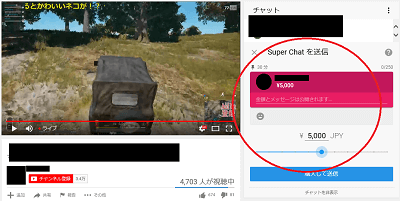利用金額とコメントを打ち込み、「購入して送信」をクリック