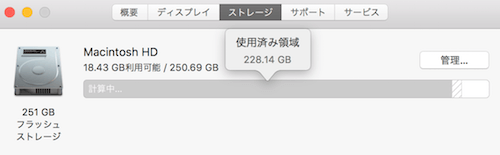 Macの不要ファイル削除: Macのストレージの容量を確認する