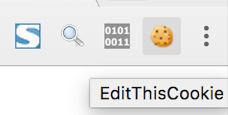 chromeの拡張機能EditThisCookie