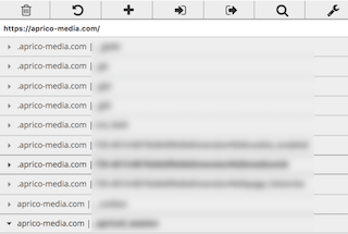 EditThisCookieの起動画面