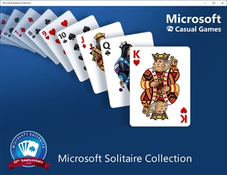 Microsoft Solitaire Collectionの起動画面