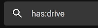 Googleの検索ボックスで「has:drive」を指定