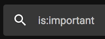 Googleの検索ボックスに「is:important」を指定