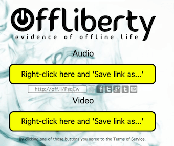 offlibertyの動画ダウンロードページ