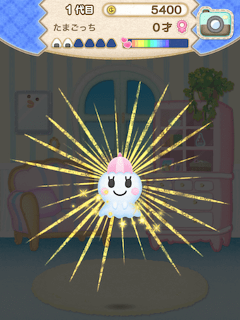 「LINEで発見!! たまごっち」のたまごっちの進化