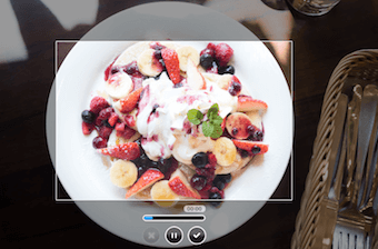 選択範囲を指定して、左クリックを離すと、自動で撮影が開始