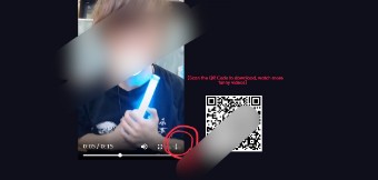 動画を再生し右下に「…」のようなマークがありますので、そこをクリック