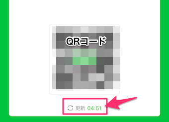 LINE PayのQRコードの使える時間