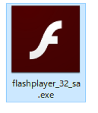 フラッシュプライヤーのexeファイル