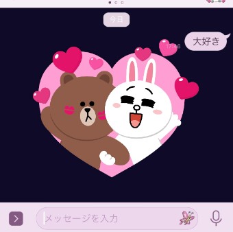 LINEのバレンタイン背景