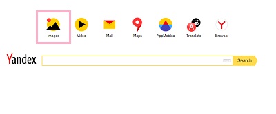 トップページの「Images」をクリック