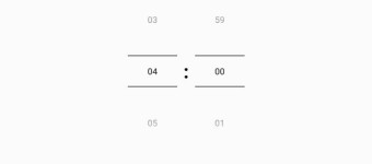 ロックの開始時間と終了時間の設定が表示