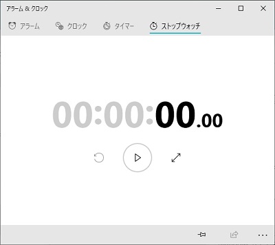 ストップウォッチの機能