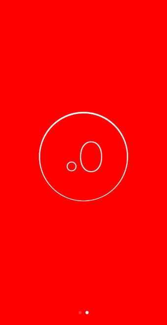 赤く表示された水準器