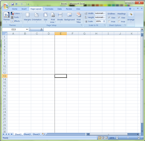 印刷される範囲