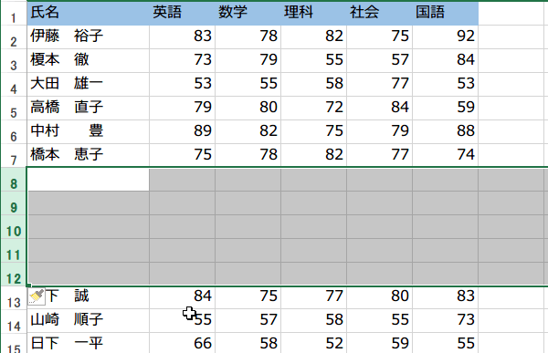 ふりがなを表示