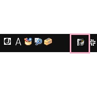 タスクトレイにWinShotが格納