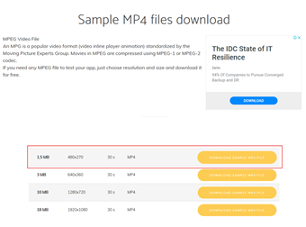 容量の小さいサンプル動画で試したいという方はこちらからサンプル動画をダウンロード