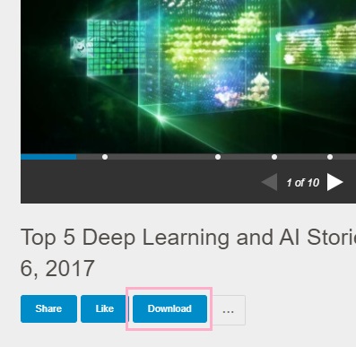スライドの下部に「Download」ボタンが表示
