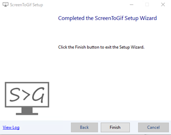 「Completed the...」という画面が表示