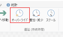 統計の「オーバーライド」