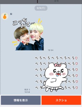 『情報を隠す』でアイコンやユーザー名を隠す