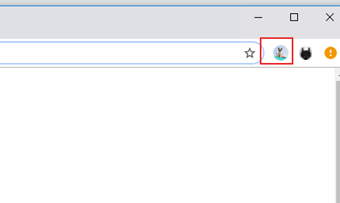 追加するとユーザーのブラウザウィンドウが自動的に立ち上がるので、そのウィンドウのアカウントアイコンをクリック