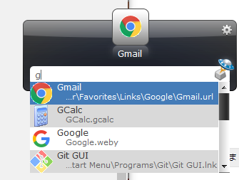 テキストボックスにソフトウェア名の一部を入力