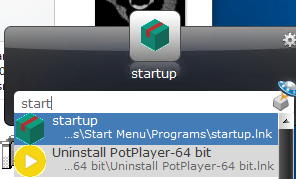 先程追加したソフトウェアをLaunchyで見つけ出し、一発起動