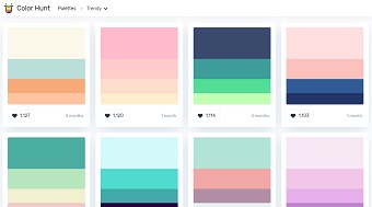 Color Huntは4色の配色を提案