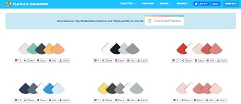 COLORIONは5色または4色の配色