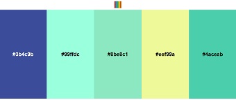 Random Color Palettesは5色の配色