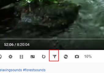 フィルターアイコンをクリックしてフィルターをかける