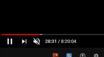 ループ再生を開始したい再生位置までシークバー動かして移動