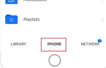 iPhoneタブに切り替え