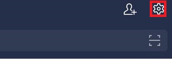 LINEを開き右上にある歯車をタップして「設定」を開く