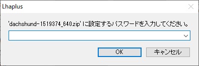 「ファイル名」に設定するパスワードを入力