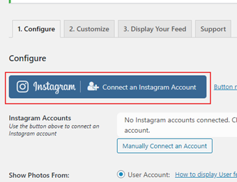 自分のInstagramアカウントとの紐付け