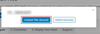 [Connect This Account]をクリック