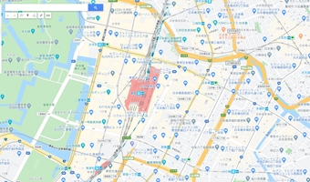 ピンを立てたいポイントをクリック