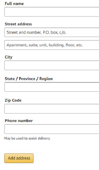 アカウント情報を入力する