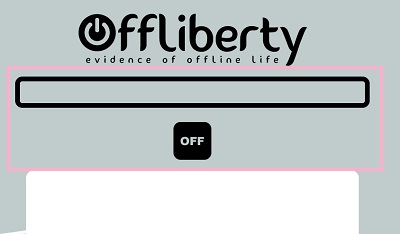 Offlibertyにアクセスし、動画のURLを入力欄に貼り付けて「OFF」ボタンをクリック
