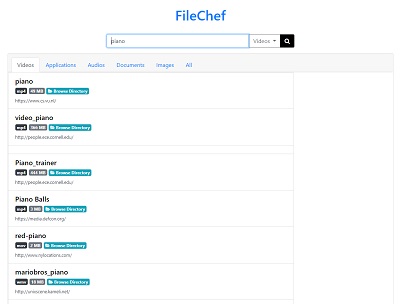 目的のファイルをクリックしてダウンロード
