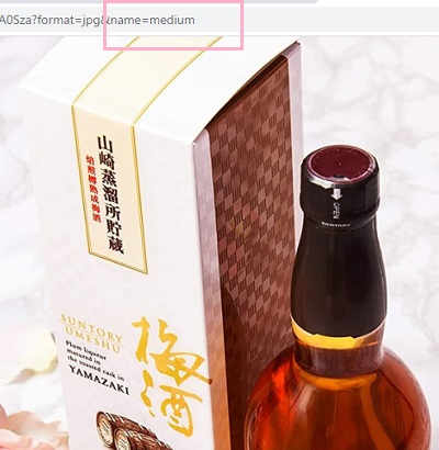 URLの「name=」の後ろのパラメーターを「orig」に変更