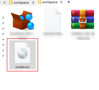 保存先フォルダの画面