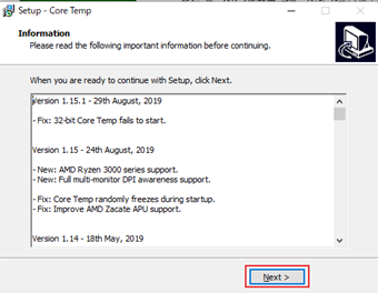 [Next]をクリック