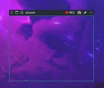 キャプチャー対象範囲の枠