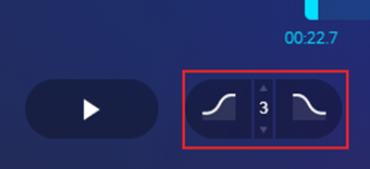 フェードイン・フェードアウトのアイコン