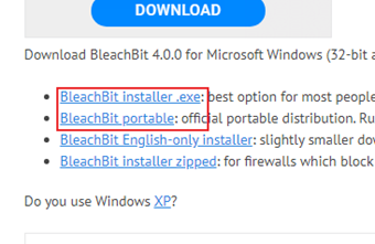 バージョンを選択してダウンロード