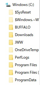 フォルダツリー